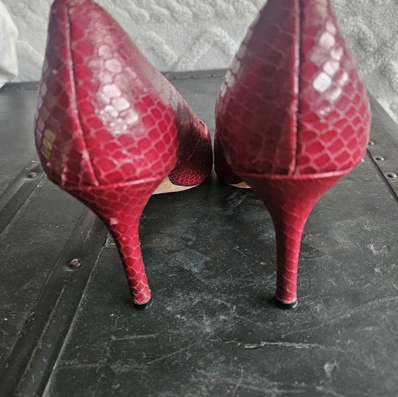 Cole Haan Lizard Print Heels - Picture 3 of 7